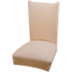 Set 6 huse pentru scaune, bej, din spandex, cu elastic, 90 x 35 cm